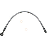 MAGNUM SHIELDING 1741-3232 47115 Designer Series Braided Non-ABS Front Brake Line Kit - 10mm-35° - 15" - Black Pearl