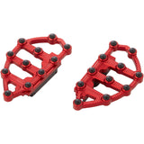 Arlen Ness MX Billet Floorboards Red - 06-898 For Harley Motorcycles 1980-2026