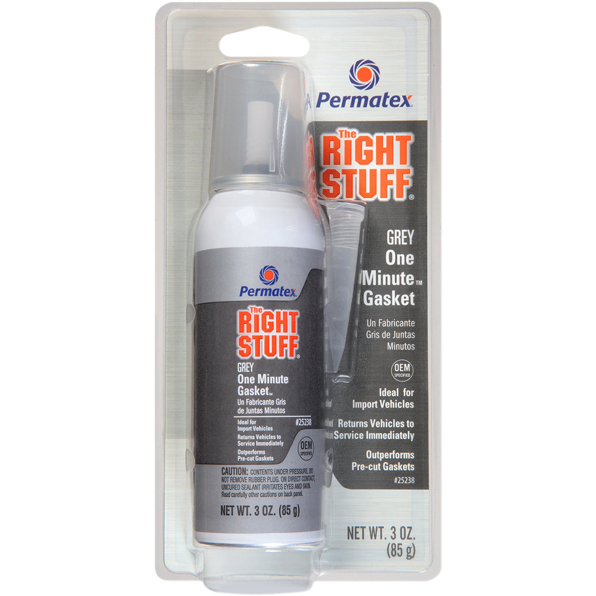 PERMATEX 3710-0005 25238 The Right Stuff 1 Minute Gasket Right Stuff - Gray - 3 U.S. fl oz.
