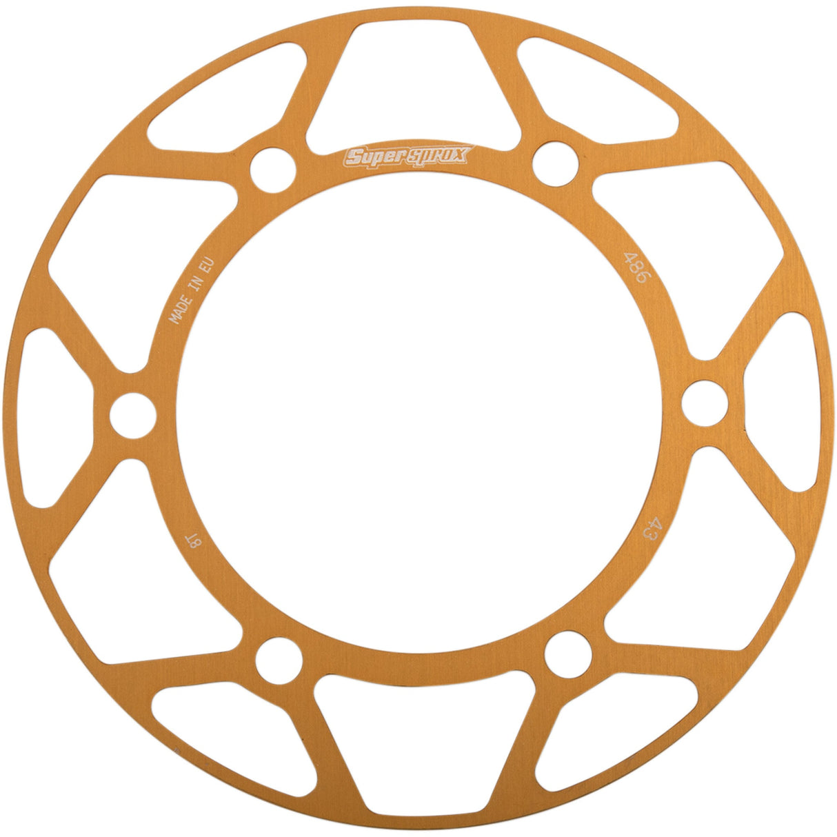 Supersprox Edge Sprocket Insert Gold 43 Tooth - RACD-486-43-GLD For Kawasaki 600 / Ninja 1985-1997 | Honda ATVs 1990-1997
