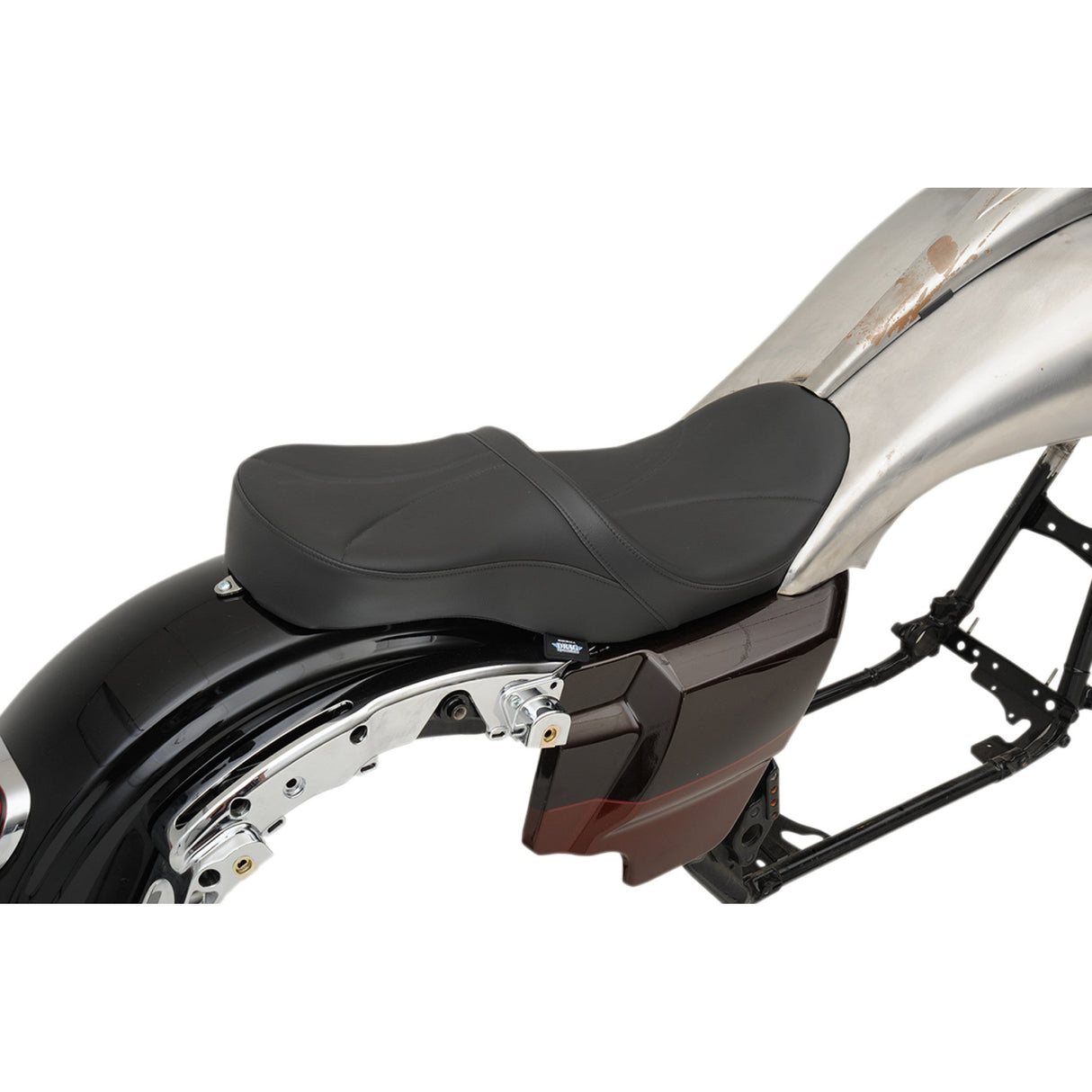 DRAG SPECIALTIES 0801-1075 Low Profile Touring Seat Low Touring Seat - Mild Stitched - Razorback Tanks - FL '10-'23