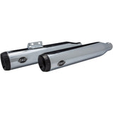 S&S Cycle Grand National Slip-On Mufflers Race Chrome Flhc Flde - 550-0740 For Harley Softail 2018-2022