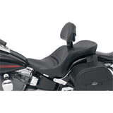 Saddlemen Explorer™ Seat Explorer™ With Backrest Stitched Black FL FX - 806-12-030 For Harley Softail 2006-2017