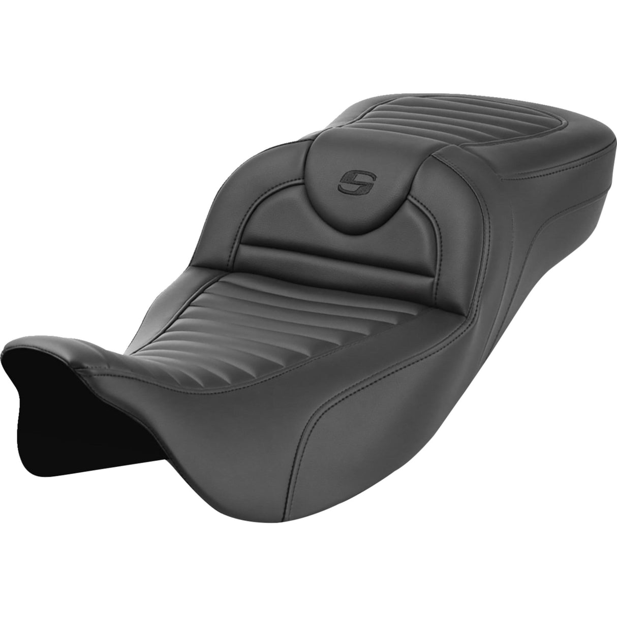 Saddlemen Roadsofa™ Extended Reach Seat Without Backrest Tuck-N-Roll - 808-07B-20300 For Harley Touring 2008-2025