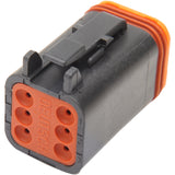 NAMZ 2120-0058 DP-6B Deutsch DT Sealed Connector Component — Wiring Connector Deutsch Plug - 6 Pin - Black
