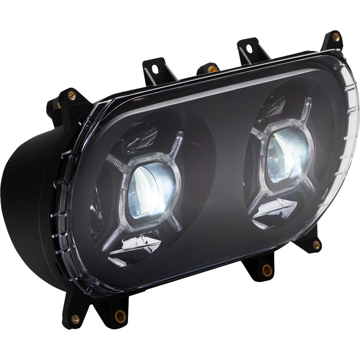 CUSTOM DYNAMICS 2001-2603 CD-RG-H-B Double-X LED Headlight - Black - Road Glide