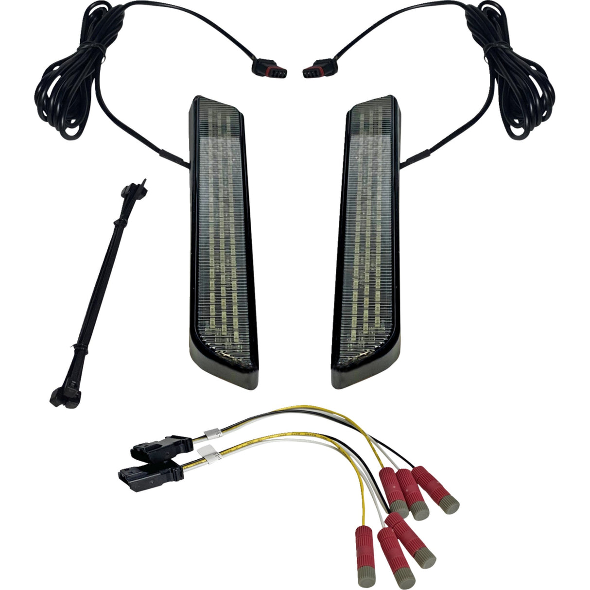 CUSTOM DYNAMICS 2040-2665 CD-FORK-UNV-SB Universal LED Front Fork Lightz™ - Smoke - Black