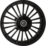 Coastal Moto Atlantic Precision Cast 3D Wheel Atlantic 3D Rear Single Disc Without ABS Black 18x5.5 - 3D-ATL185SB For Harley Touring 2009-2026
