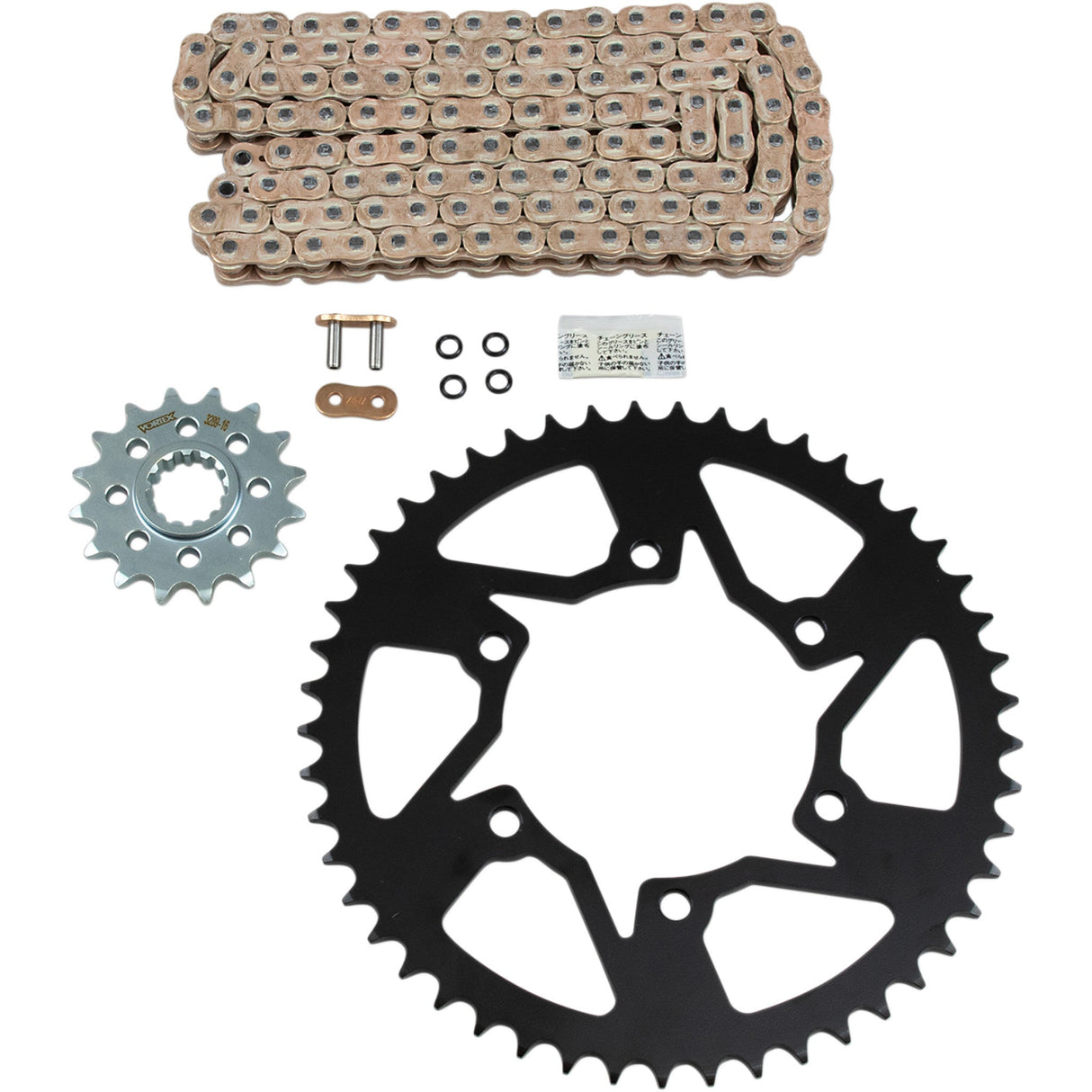 VORTEX 1230-1156 CKG6364 HFRS 520 Steel Chain Kit Steel Chain Kit - Gold - Yamaha - YZF-R1 - '09-'14