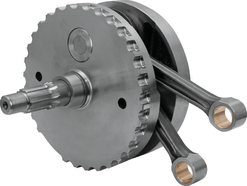 S&S Cycle BT 4in Stroke Flywheel Assembly W Sprocket Shaft Bearing - 320-0402 For Harley Motorcycles 1999-2006