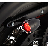 ARLEN NESS 2040-0851 12-755 LED "Fire Ring" Kit for Factory "Deuce Style" Turn Signal Housing - LED Light Kit for Factory Turn Signal Housing - Red/Red - Black