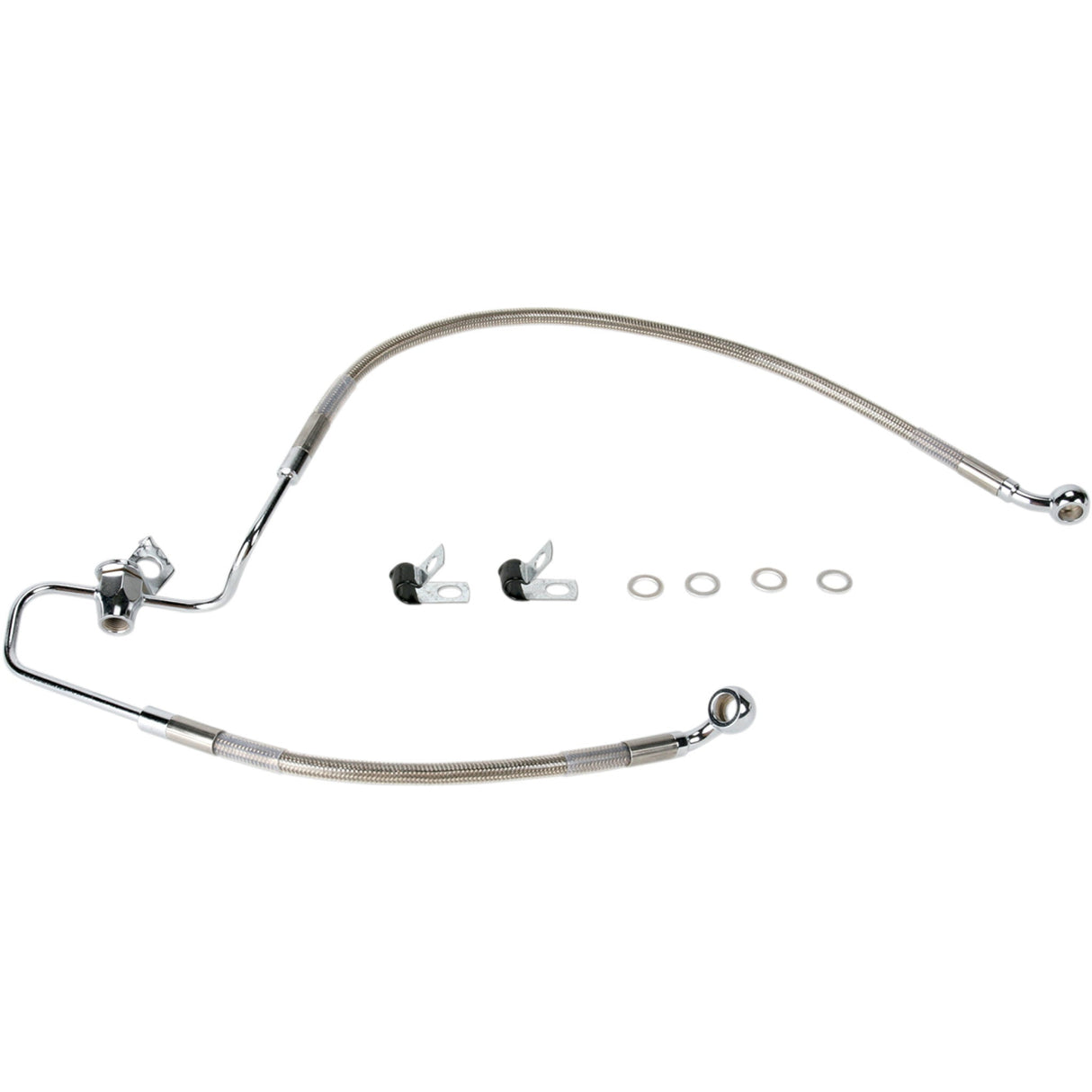 DRAG SPECIALTIES Stainless Steel Brake Line Kit Rear