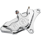 PERFORMANCE MACHINE (PM) DS-324612 0053-2920-CH Four-Piston Differential-Bore Caliper - Front Right - Chrome - 00-17 Harley-Davidson