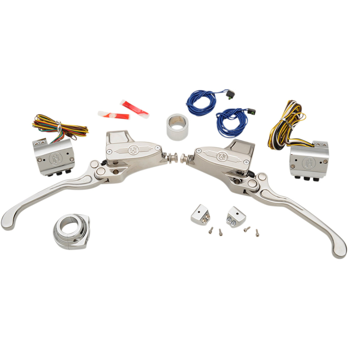 PERFORMANCE MACHINE (PM) 0610-1674 0062-4020-CH Handlebar Control Kit - Handlebar Control Set - Hydraulic - 9/16" Master Cylinder - Chrome