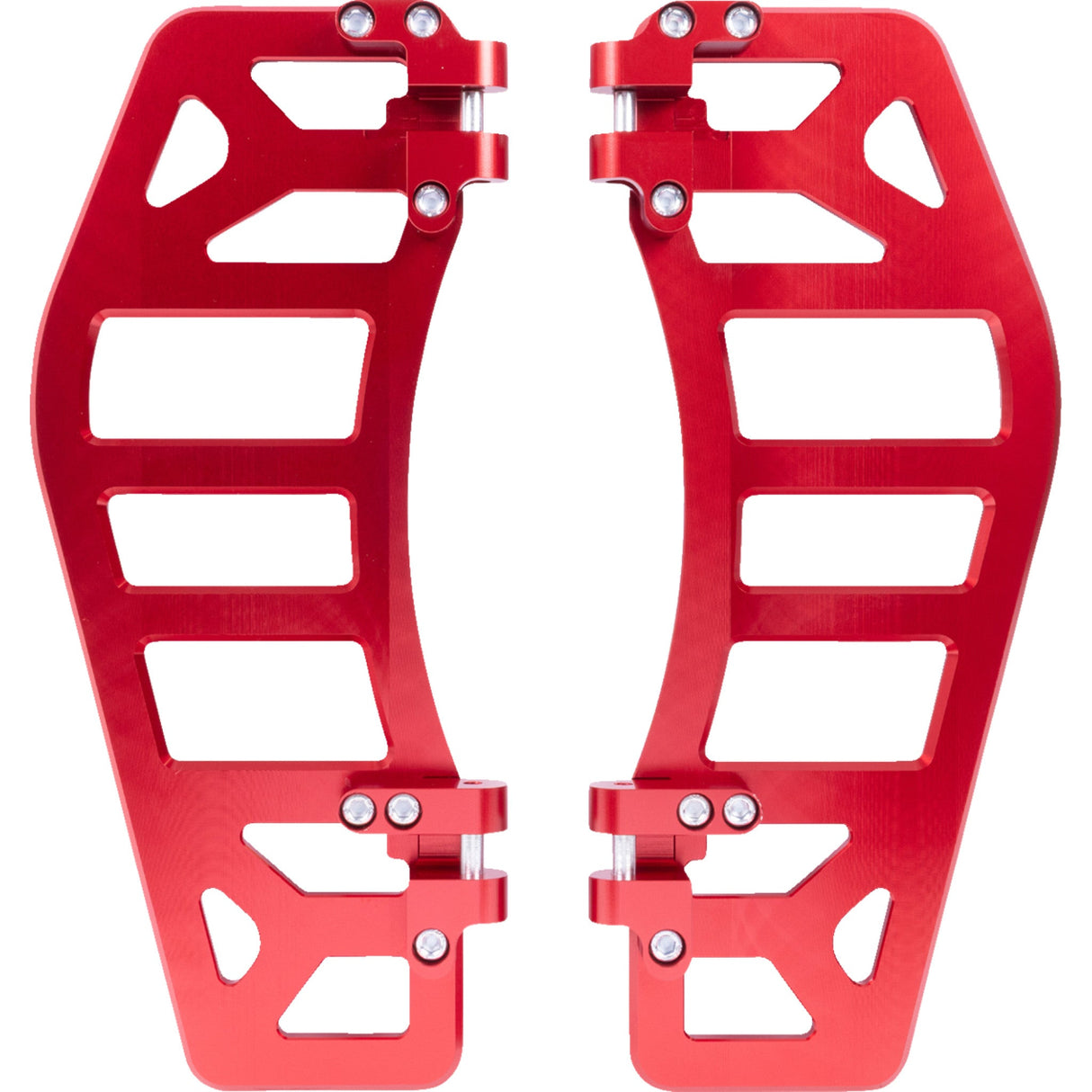 Thrashin Supply CO. Aggressor Floorboards Red - TSC-2219-2 For Harley Touring 1984-2026