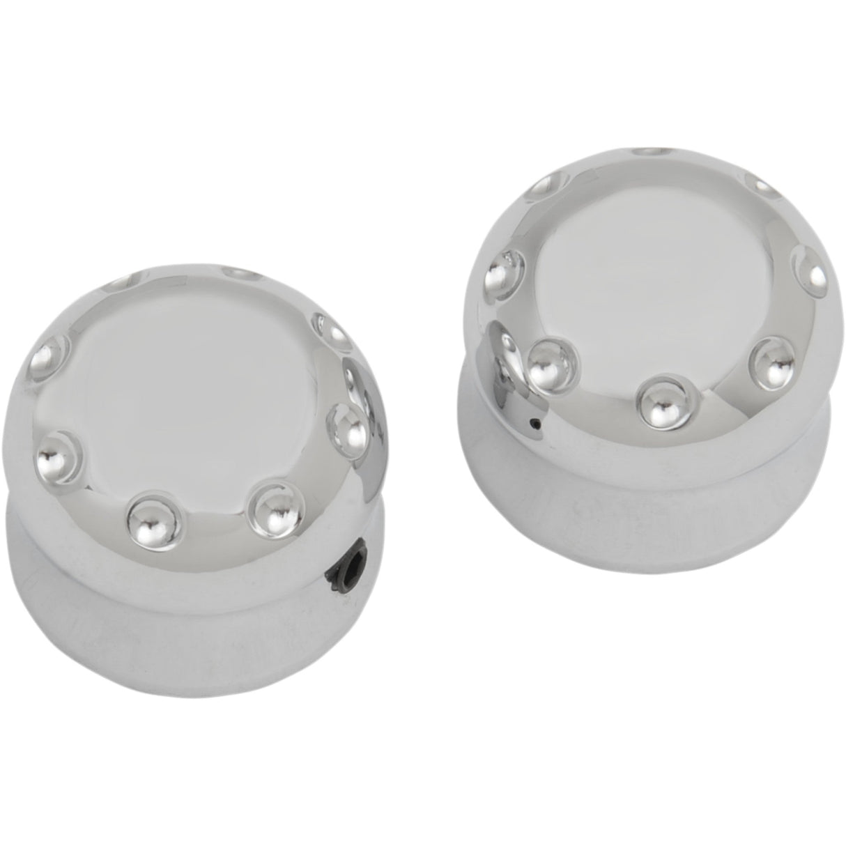 COVINGTONS 0214-0240 C0010-C Axle Cover - Axle Covers - Front - Dimpled - Chrome - Pair - '08-'23