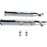 Cobra Slip-On Mufflers With Race Pro Tips 3" Chrome - 6054 For Harley Softail 2000-2006