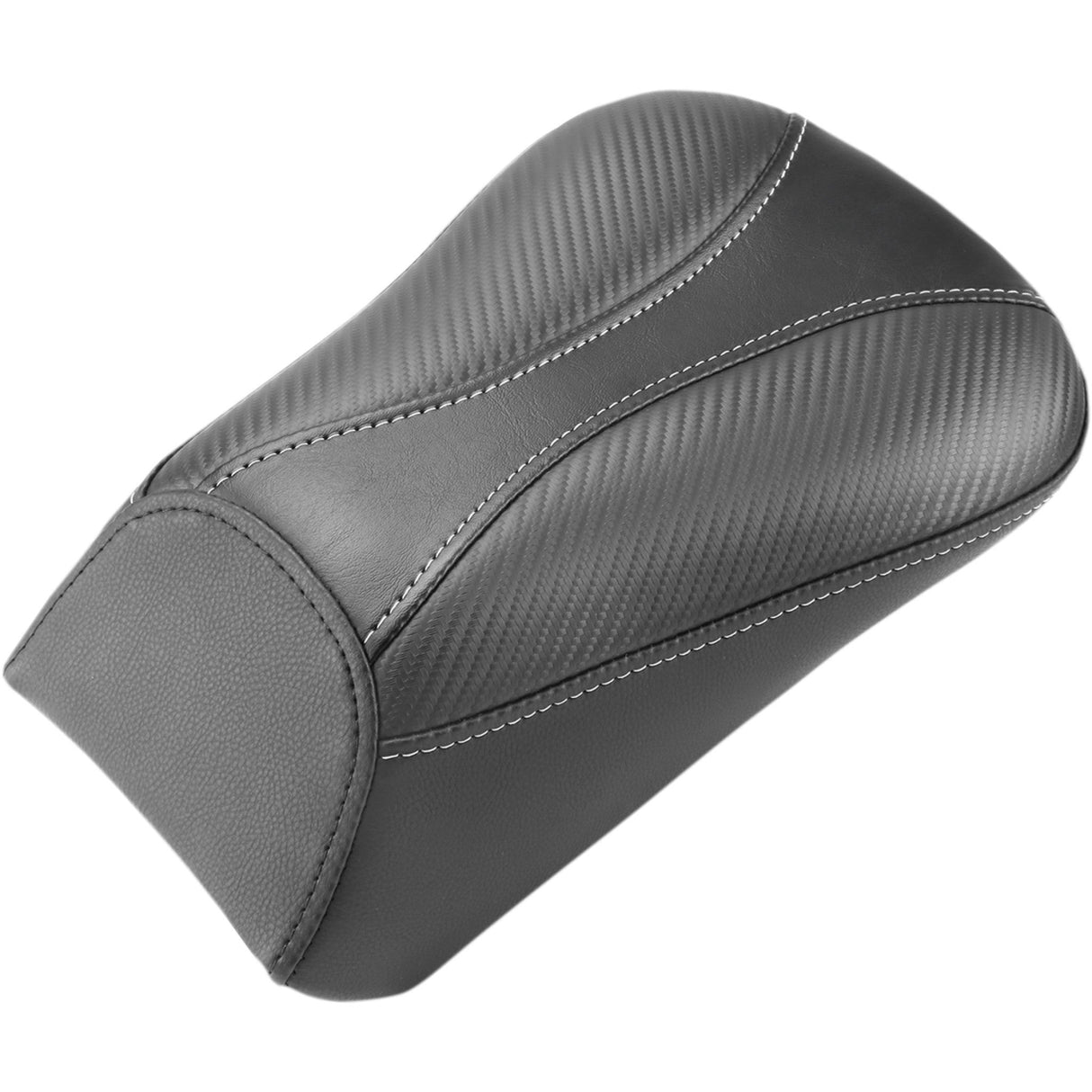Saddlemen Dominator Pillion Pad Standard Reach Black With Gray Stitching FL FX - 800-01-0162 For Harley Softail 2000-2006