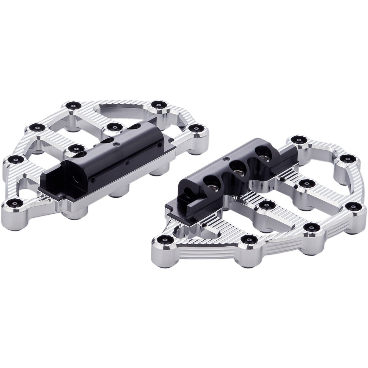 Arlen Ness MX Billet Floorboards Chrome - 06-895 For Harley Motorcycles 1980-2026