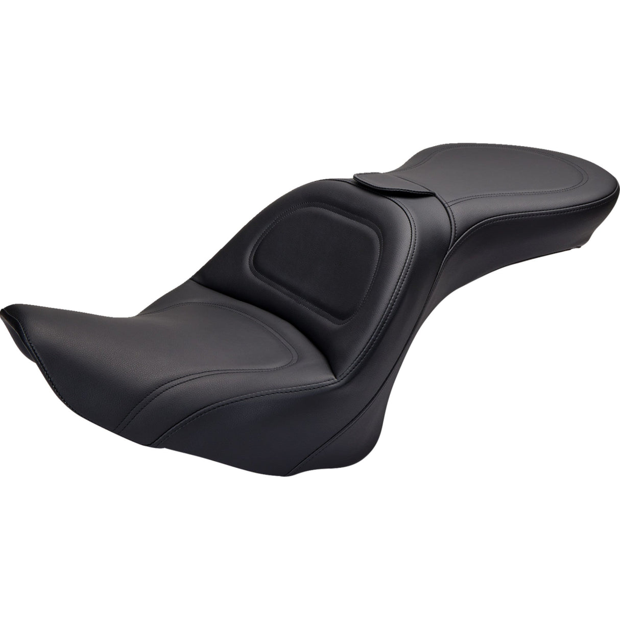 Saddlemen Explorer™ Seat Explorer™ With Backrest Stitched Black FL FX - 806-12-030 For Harley Softail 2006-2017