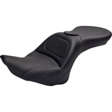 Saddlemen Explorer™ Seat Explorer™ With Backrest Stitched Black FL FX - 806-12-030 For Harley Softail 2006-2017