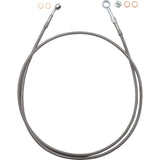 FAT Baggers INC. EZ Install Brake Line 63" Stainless Steel Braid - 100063 For Harley Street Glide 2023-2026