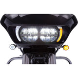 Ciro Fang® Headlight Bezels Chrome - 45250 For Harley Road Glide 1998-2026