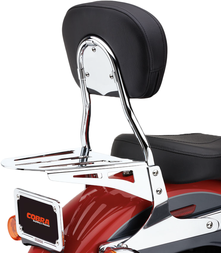 Cobra Short Sissy Bar Round Chrome - 602-1300 For Harley Softail Heritage 2006