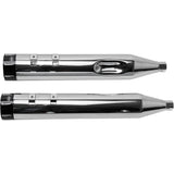 S&S Cycle 4-1/2" MK45 Performance Mufflers Chrome With Black Tracer - 550-0623 For Harley Touring 1995-2016