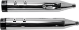 4-1/2" MK45 Performance Mufflers - Chrome with Black Tracer - 1801-0851