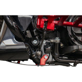 THRASHIN SUPPLY CO. 0506-2530 TSC-3034-2 Carbon Fiber Skid Plate Skid Plate - Carbon Fiber/Gloss - With Red Brackets - FLHX/FLTRX