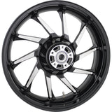 COASTAL MOTO 0202-2160 3D-HUR185BC Hurricane Precision Cast 3D Rear Wheel - Single Disc/No ABS - Black - 18"x5.50" - '09+ FL