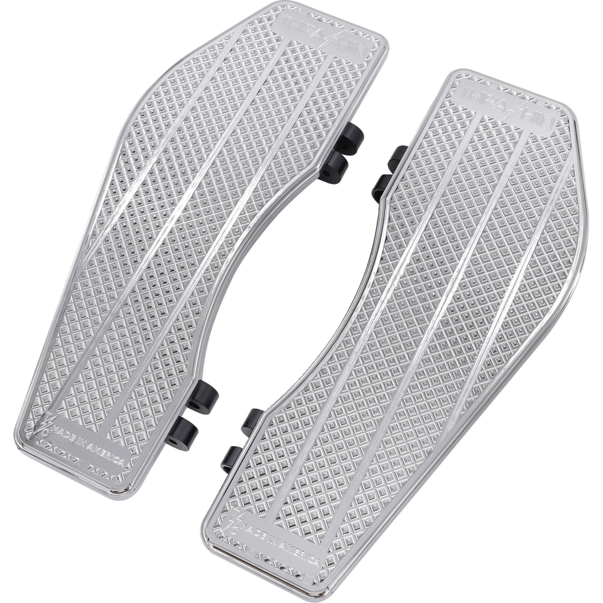 Thrashin Supply CO. Bagger Floorboards Driver Chrome - TSC-2200-3 For Harley Motorcycles 2007-2026