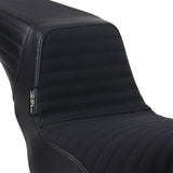 LePera Kickflip Seat — Pleated With Gripp Tape Black - LYR-590PTGP For Harley Softail 2018-2023