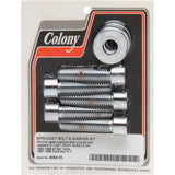 Colony Rotor, Sprocket And Belt Mounting Hardware Kit Sprocket Belt Pulley Socket-Head 1-3/4" - 2054-10 For Harley Motorcycles 1993-2006
