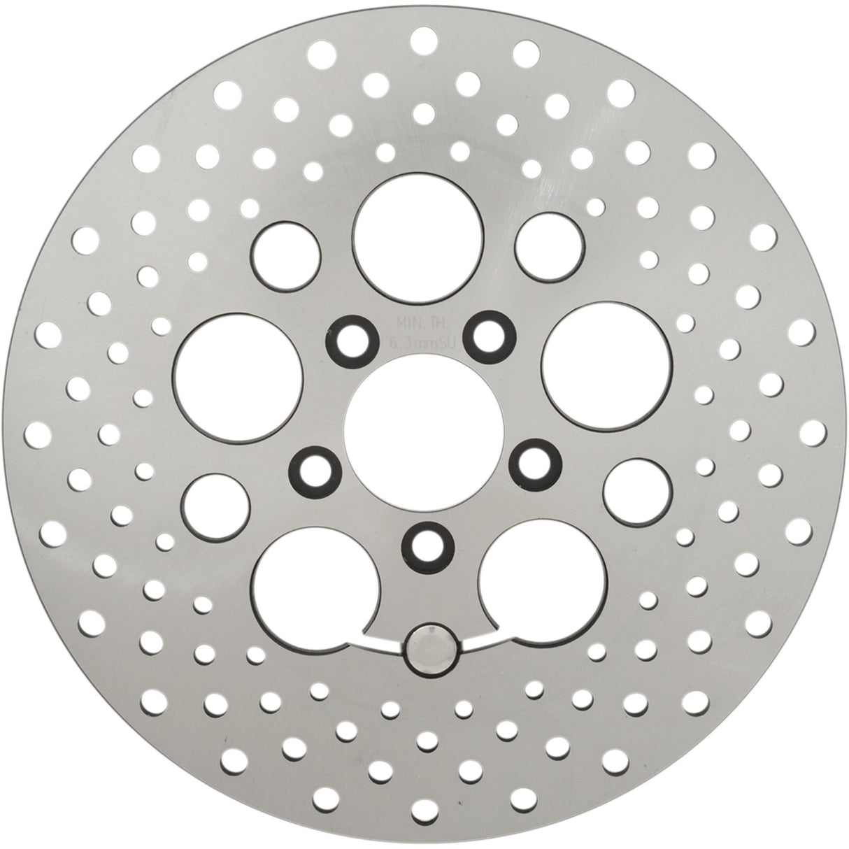DRAG SPECIALTIES 1710-1905 Stainless Steel Drilled Brake Rotor Rear Rotor - 11.8"