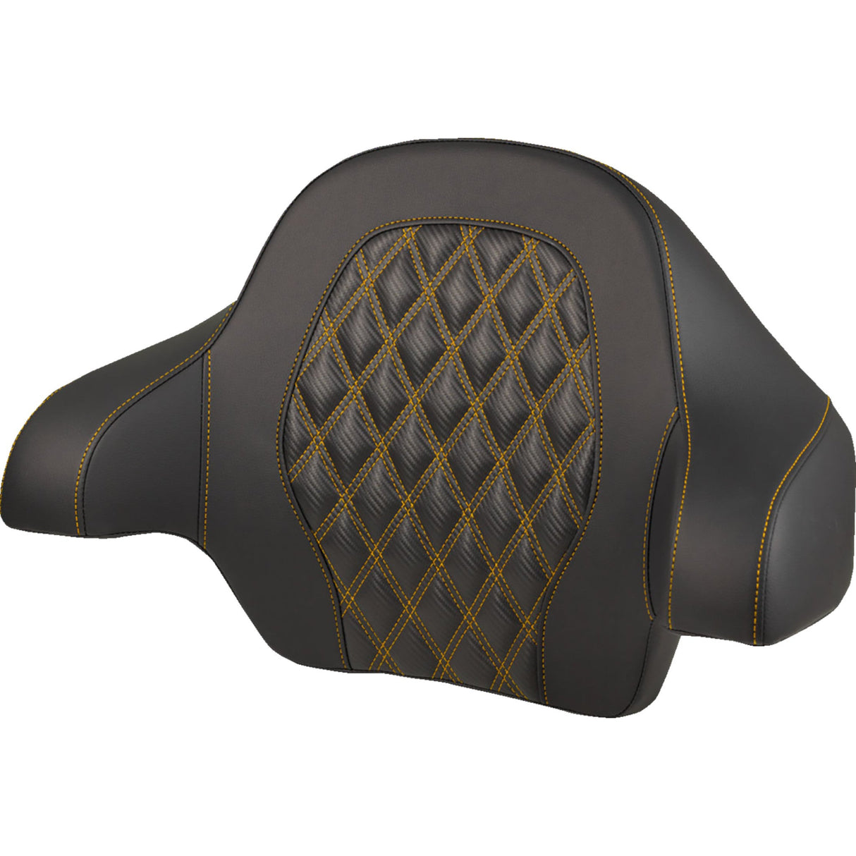 SADDLEMEN 0822-0706 814-07-20707 Tour Pak® Backrest Pad Tour-Pak® Backrest Pad - Lattice Stitch - Gold Stitch - FL '14-'25