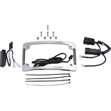 Custom Dynamics LED Radius License Plate Frame Chrome - TF06-BCM-C For Harley Touring 2014-2025