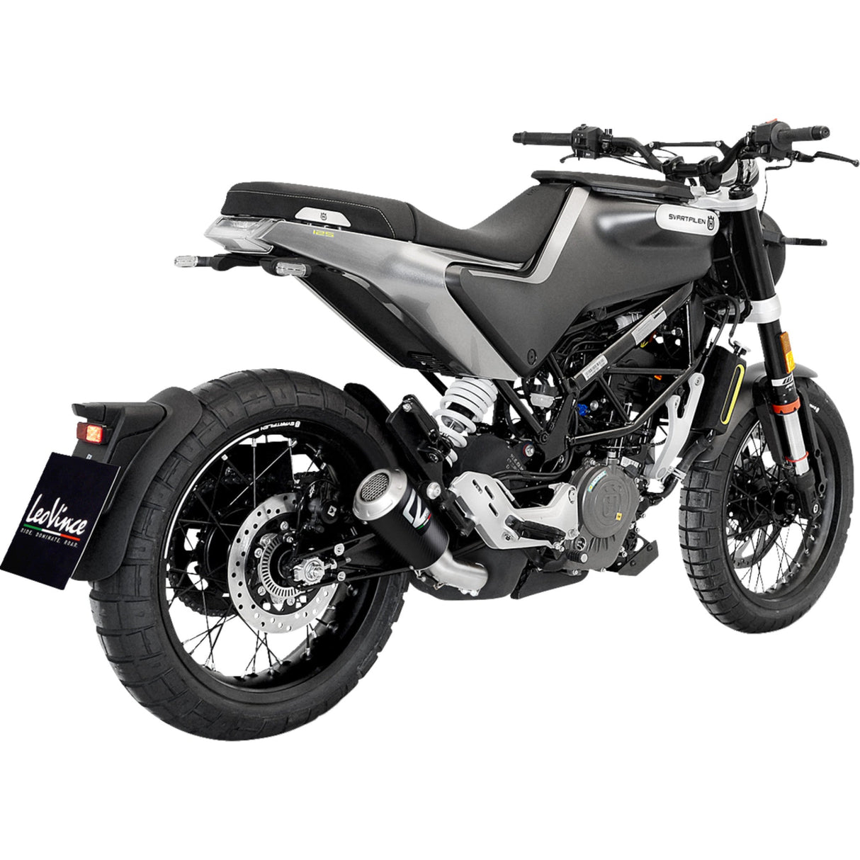 Leovince LV-10 Carbon Muffler - 15242CU Husqvarna Svartpilen 401 / Vitpilen 401 2020-2023