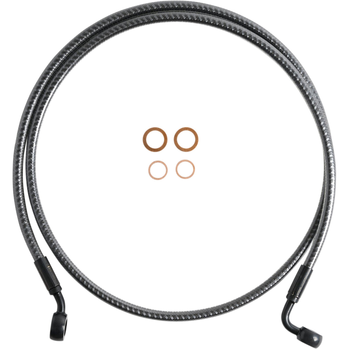 MAGNUM SHIELDING 1741-6286 76148SW KARBONFIBR EZ-Align Brake Line Brake Line - Front - 35°/90° - 48" - KARBONFIBR