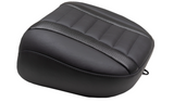 Mustang Deluxe Touring Passenger Seat Black Stitch Carbon Fiber Inlay - 88402 For Harley Touring 2023-2026