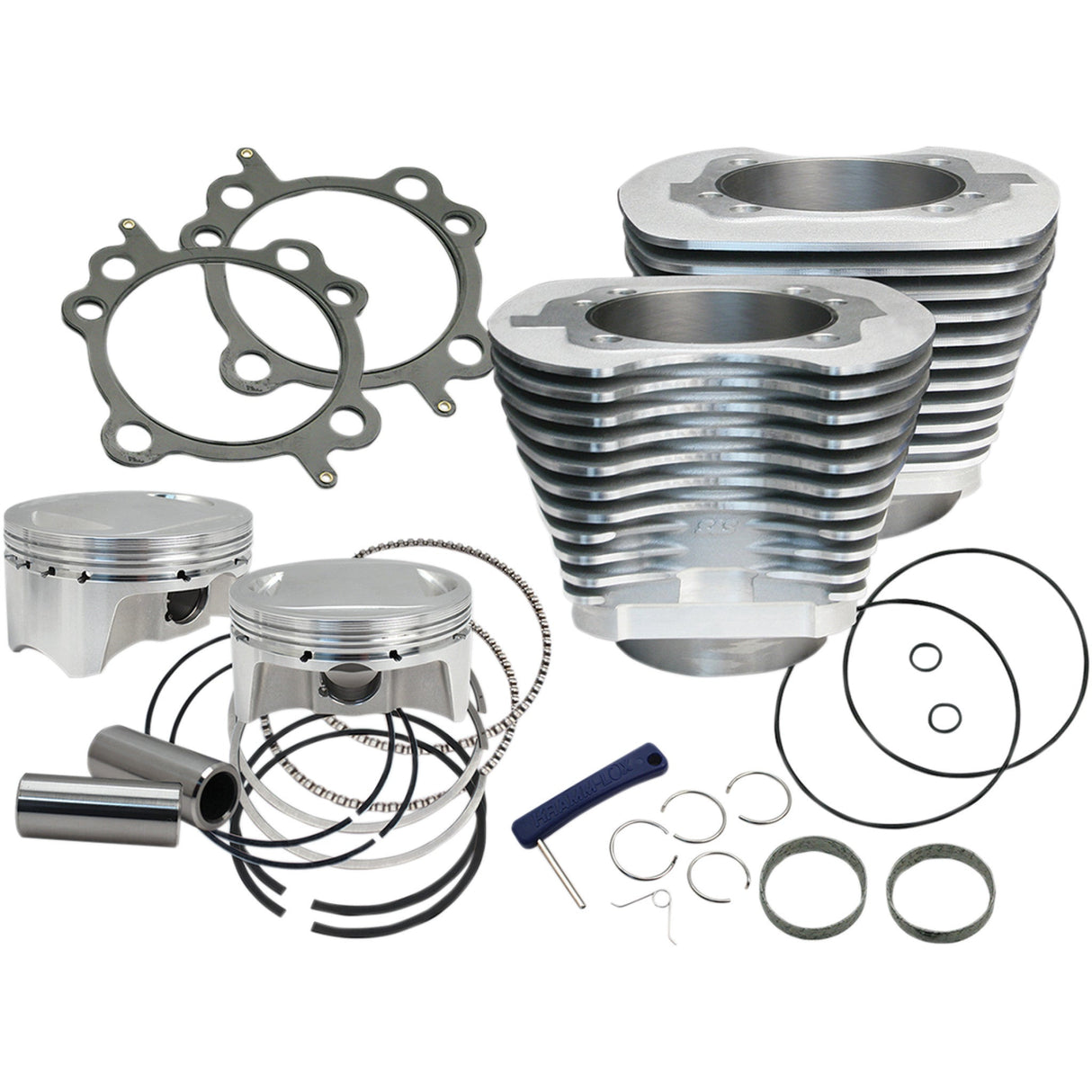S&s Cycle Sidewinder Cylinder And Piston Kit - 910-0642 For Harley Motorcycles 1999-2006