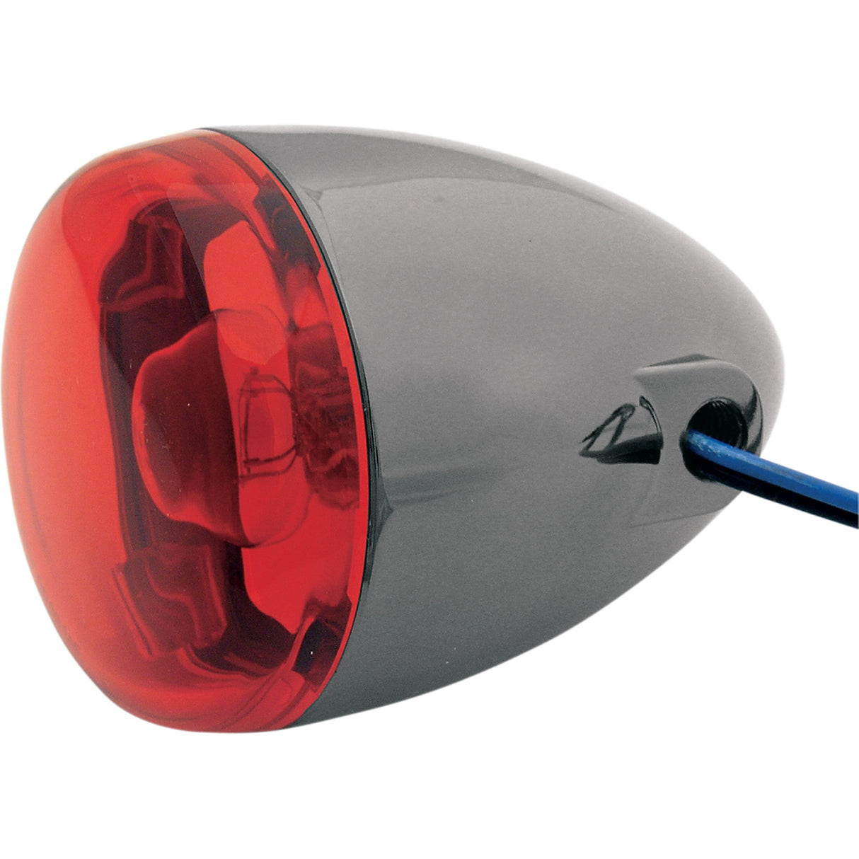 CHRIS PRODUCTS 2020-0154 8501R-BN Custom Turn Signal LED Turn Signal - Black Nickel/Red