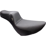 LePera Tailwhip Daddy Long Legs Low Rider Seat Basketweave Black FL FX - LYR-580DLBW For Harley Softail 2018-2024