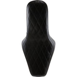 LePera Cobra Full-Length Seat Diamond Black - LK-076DM For Harley Sportster 2010-2022