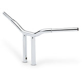 LA CHOPPERS 0601-4930 LA-7337-12 Kage Fighter Welded Straight-Riser Handlebar - One Piece - 12" - Chrome