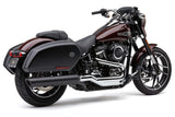 Cobra 909-Twins 4" Slip-ONS Black - 6520B For Harley Softail Sport Glide 2018-2021