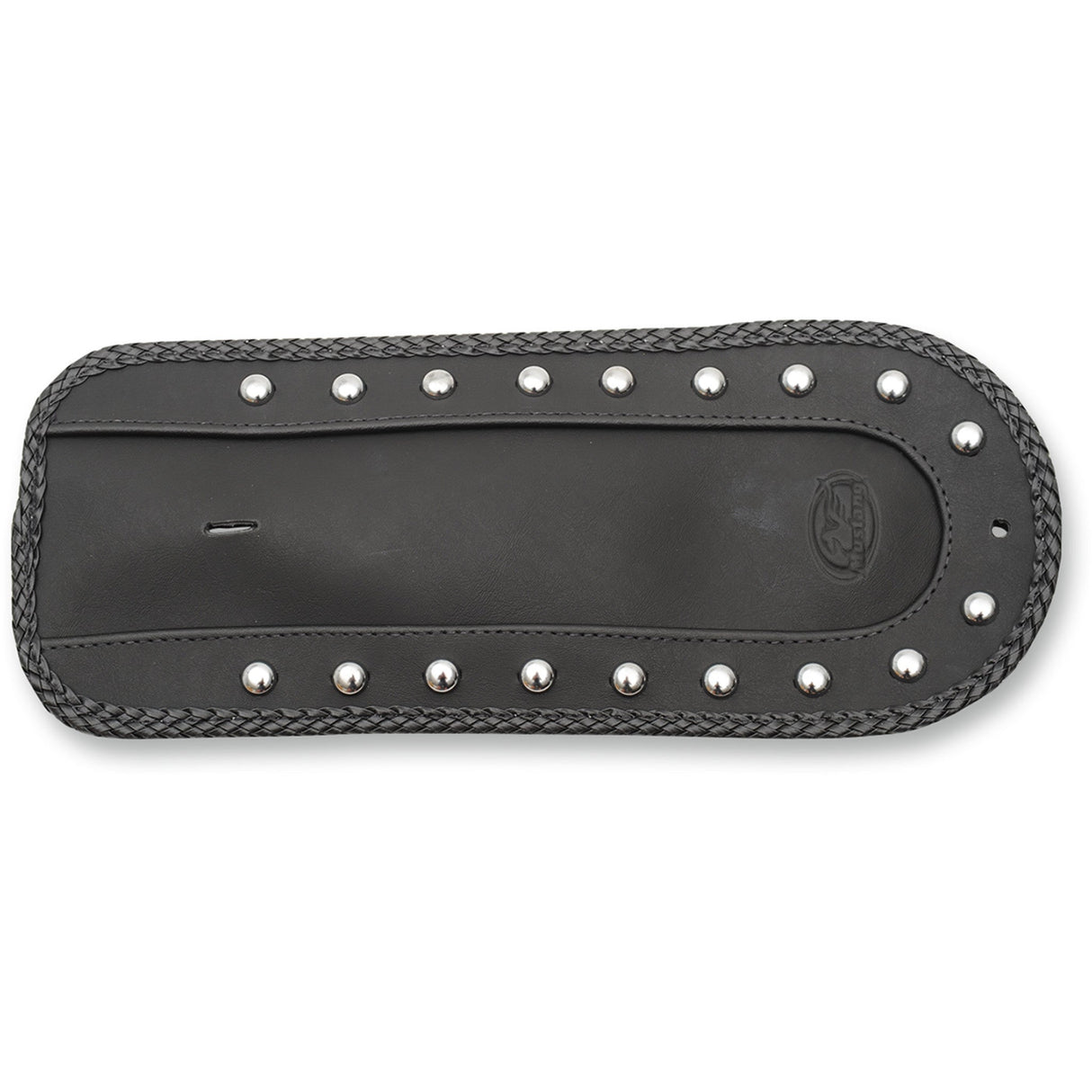 Mustang Fender Bib For Solo Seat — Studded Smooth Chrome-Studded Black - 78061 For Harley Motorcycles 2006-2017