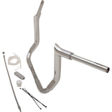 FAT Baggers INC. 1-1/2" EZ Install Pointed Top Handlebar Kit 12" Chrome - 809112 For Harley Touring 2008-2013