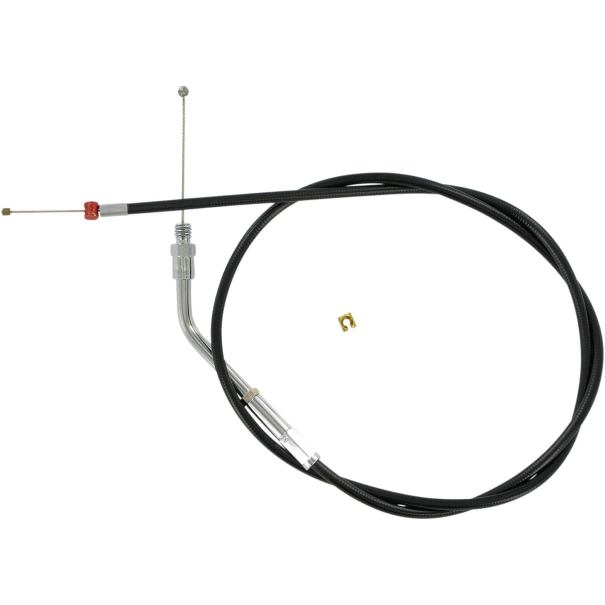 Barnett Black Vinyl Throttle Idle Cable 33" Length - 101-30-30024 For Harley Motorcycles 1981-1989